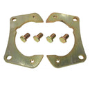 Brake Caliper Brackets, Steel, Gold Iridited, Chevy, GMC, Pair
