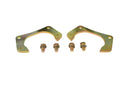 Brake Caliper Brackets, Steel, Gold Iridited, Chevy, GMC, Pair