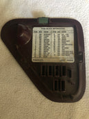 1995-2000 Chevy GMC truck Maroon red fuse box lid cover door