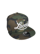 LACED PUFF STITCH HAT - CAMO